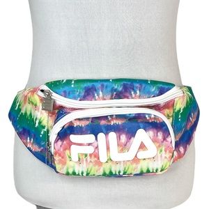 Fila Pastel Tie Dye Fanny Pack, Pink, Yellow, , Blue, Green